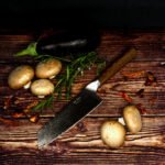 PUMA IP Santoku μαχαίρι 14,3cm VG-10 Damascus  με λαβή Pakkawood - Image 4